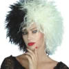 Carnival Products Cruella De Vil Costume Wig Halloween Fancy Dress