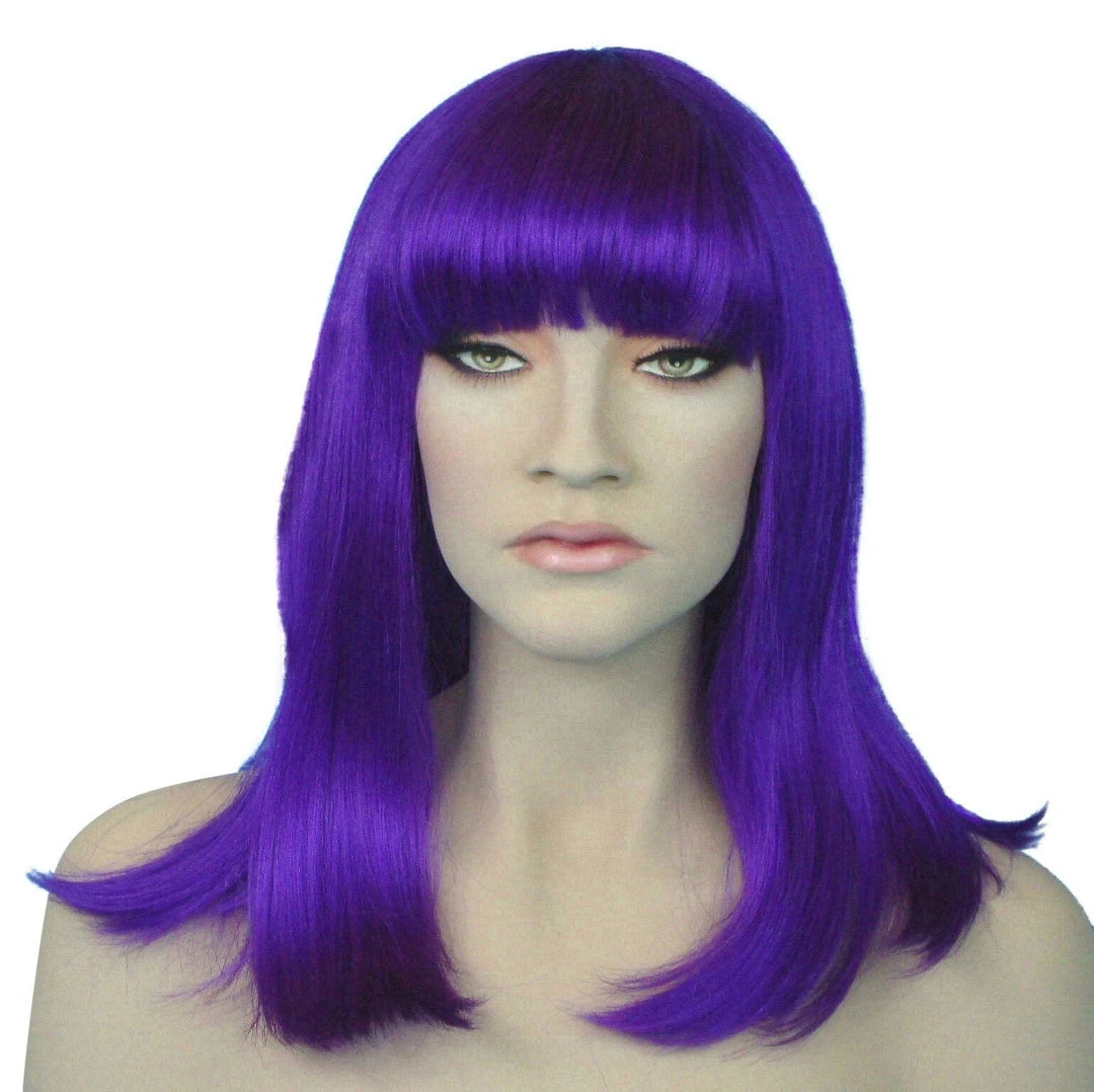 Carnival Products Cleopatra Electric Purple Costume Wig Disco Fancy Dress Womens 3 Carnival Products Cleopatra Electric Purple Costume Wig Disco Fancy Dress Womens