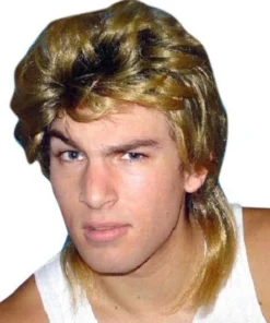 Carnival Products Mens Bogan Ginger Mullet Wig 70s & 80s Look