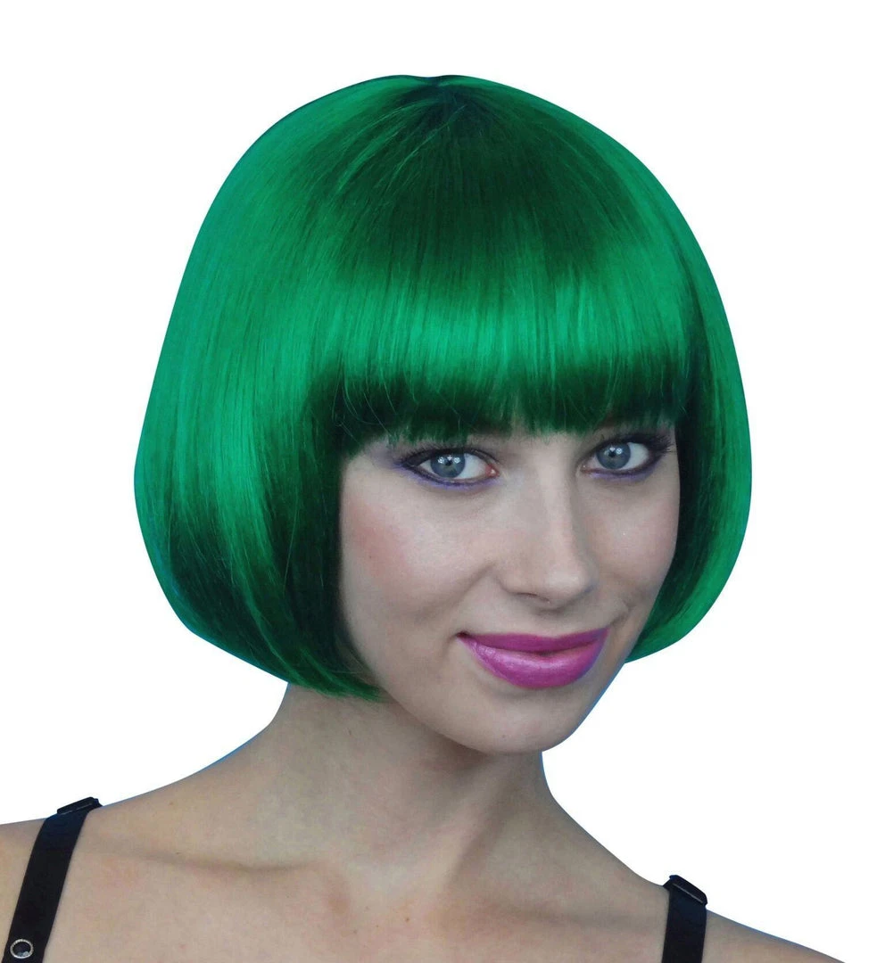 Carnival Products Leprechaun Green Bob Costume Wig Paddy's Day Fancy Dress Womens 3 Carnival Products Leprechaun Green Bob Costume Wig Paddy's Day Fancy Dress Womens