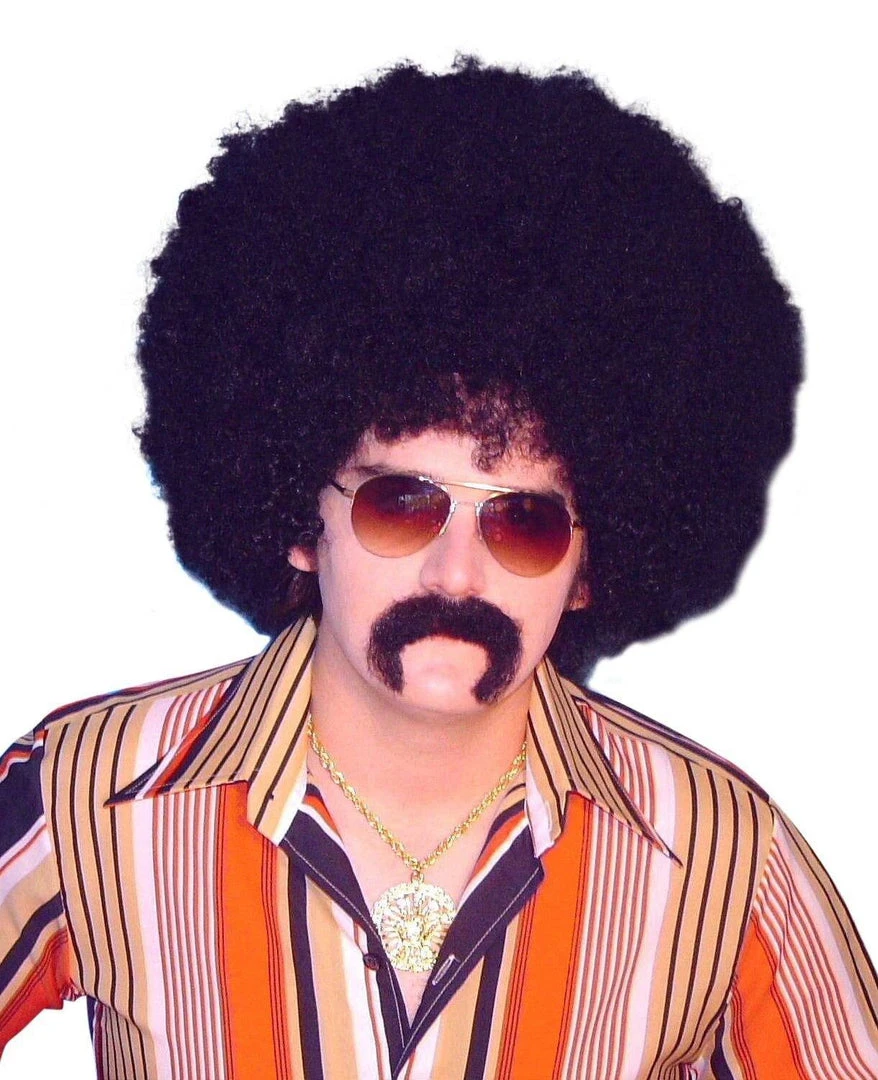 Carnival Products Mens Afro Jumbo Mr Big Wig 70's Disco 3 Carnival Products Mens Afro Jumbo Mr Big Wig 70's Disco