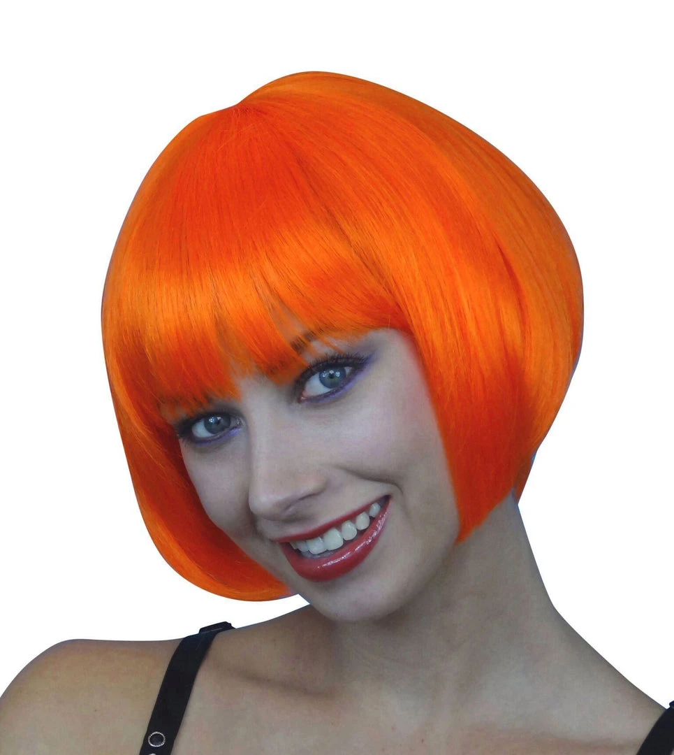 Carnival Products Leeloo Bob Orange Costume Wig Halloween Fancy Dress Hair Accessory 3 Carnival Products Leeloo Bob Orange Costume Wig Halloween Fancy Dress Hair Accessory
