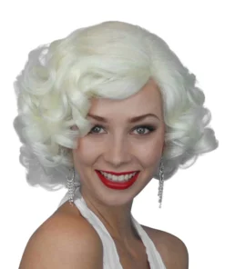 Carnival Products Womens Marilyn Platinum Blonde Wig Movie Star Costume Accessory