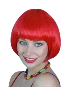 Carnival Products Womens Anime Bob Red Wig Fancy Dress Costume Accessory