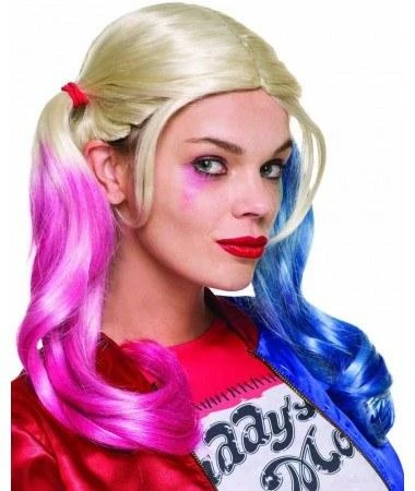 Rubie's Womens Harley Quinn Wig Suicide Squad Fancy Dress Party Costume Accessory 3 Rubie's Womens Harley Quinn Wig Suicide Squad Fancy Dress Party Costume Accessory