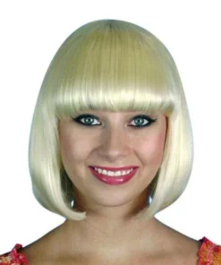 Carnival Products Edna Bob Wig Classic 1920's Fancy Dress Hair Black & Blonde Womens