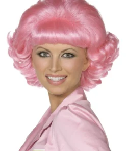 Smiffy's Frenchy Pink Grease Costume Wig Womens