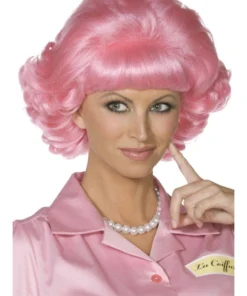 Smiffy's Frenchy Pink Grease Costume Wig Womens