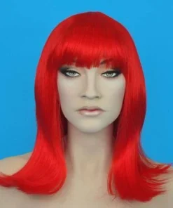 Carnival Products Womens Cleopatra Red Costume Wig Disco Fancy Dress