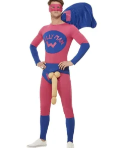 Smiffys Willyman Funny Men's Superhero Costume
