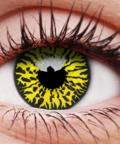 ColourVue Yellow Eclipse Contact Lenses Buy Costumes